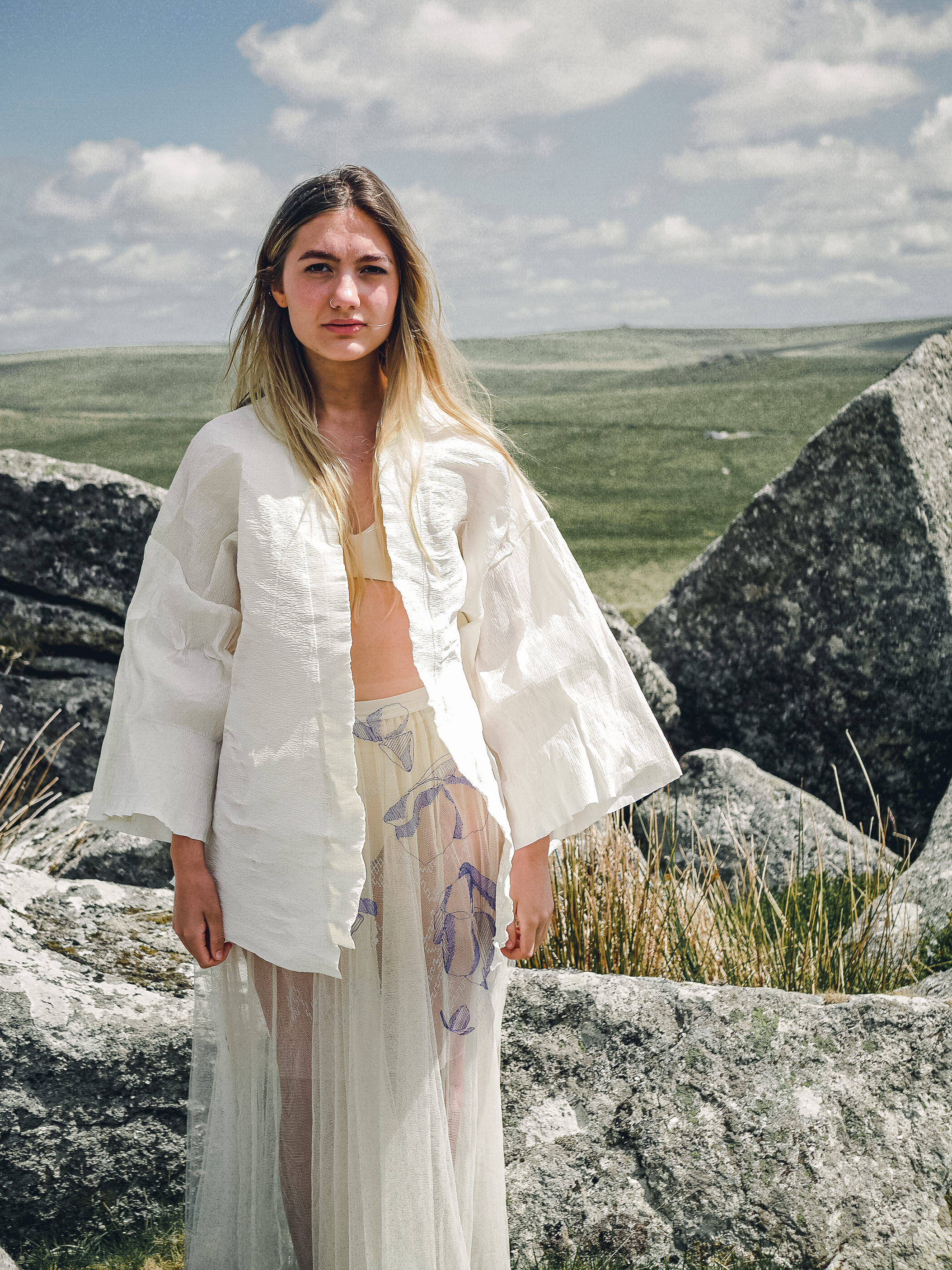 Crepe Kimono for which Jess was awarded the Bronze Creative Conscience Textiles Award Image Credit Jess Strain